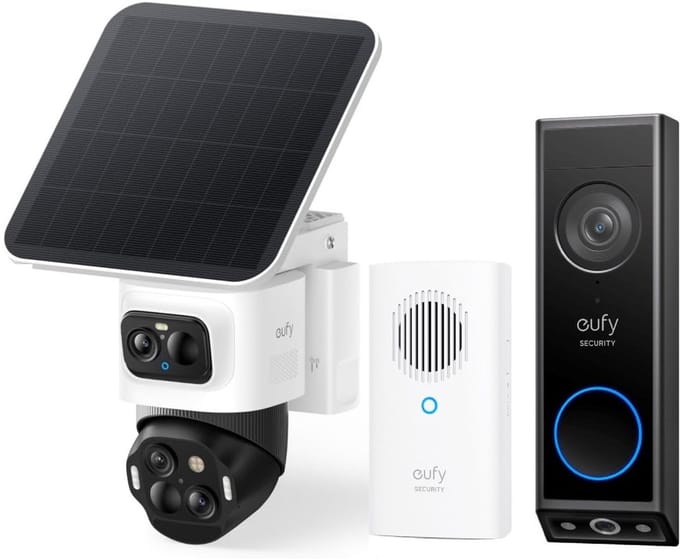 eufy Security eufyCam S4 + eufy Security E340 Video Deurbel met Chime