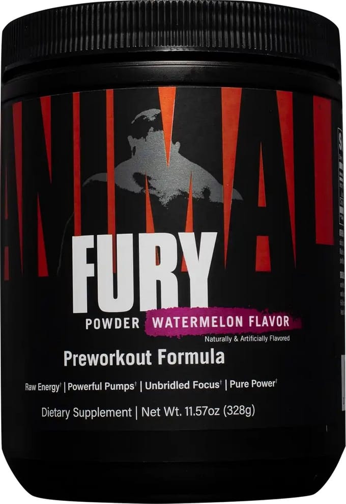 Universal Nutrition Animal Fury (20 serv) Watermelon - Pre-Workout - Pre-Workout Booster