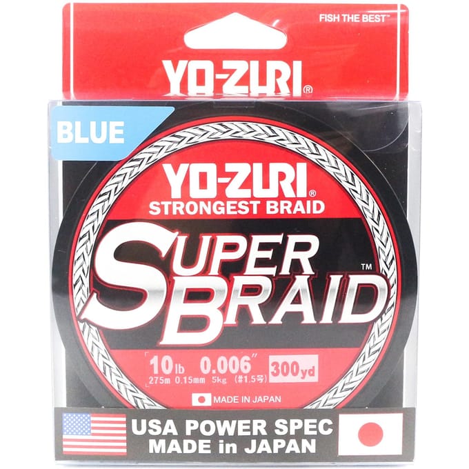Yo Zuri Duel PE-lijn Super Braid 300YDS 10Lbs (0,15 mm) Blauw R1264-B