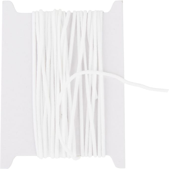 VBS Elastische band, 2,5 mm breed - Wit