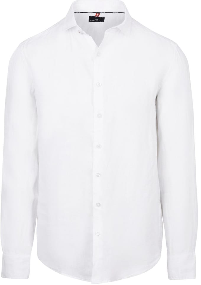 State Of Art Overhemd Linnen Wit - Maat XXL - Heren - Overhemden Casual