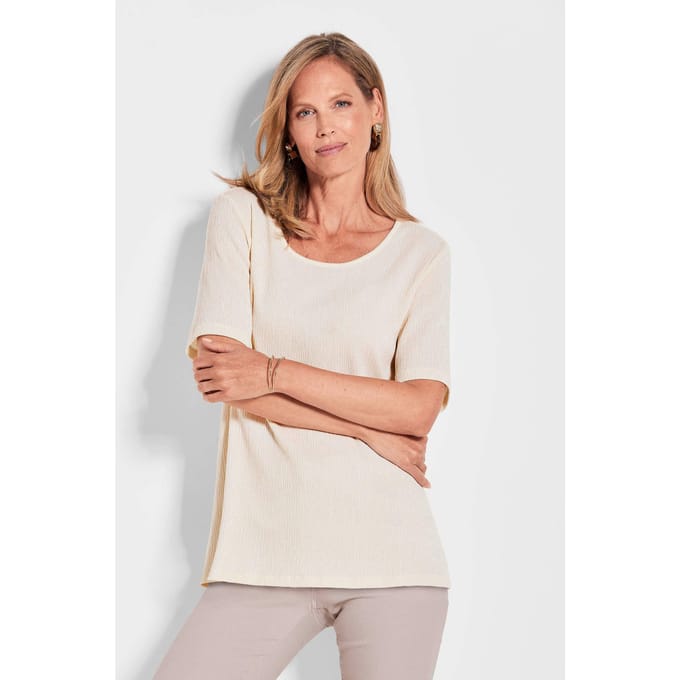 Shirt in crashlook - steengrijs - Gr. 23 van Goldner Fashion