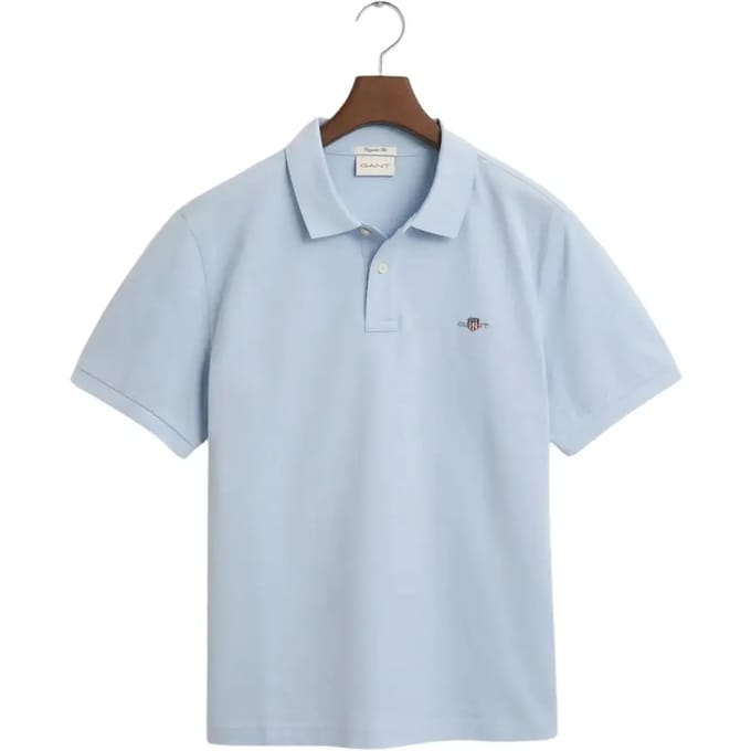 Gant Shield Piqué Poloshirt Fresh Blue - Maat M - Heren