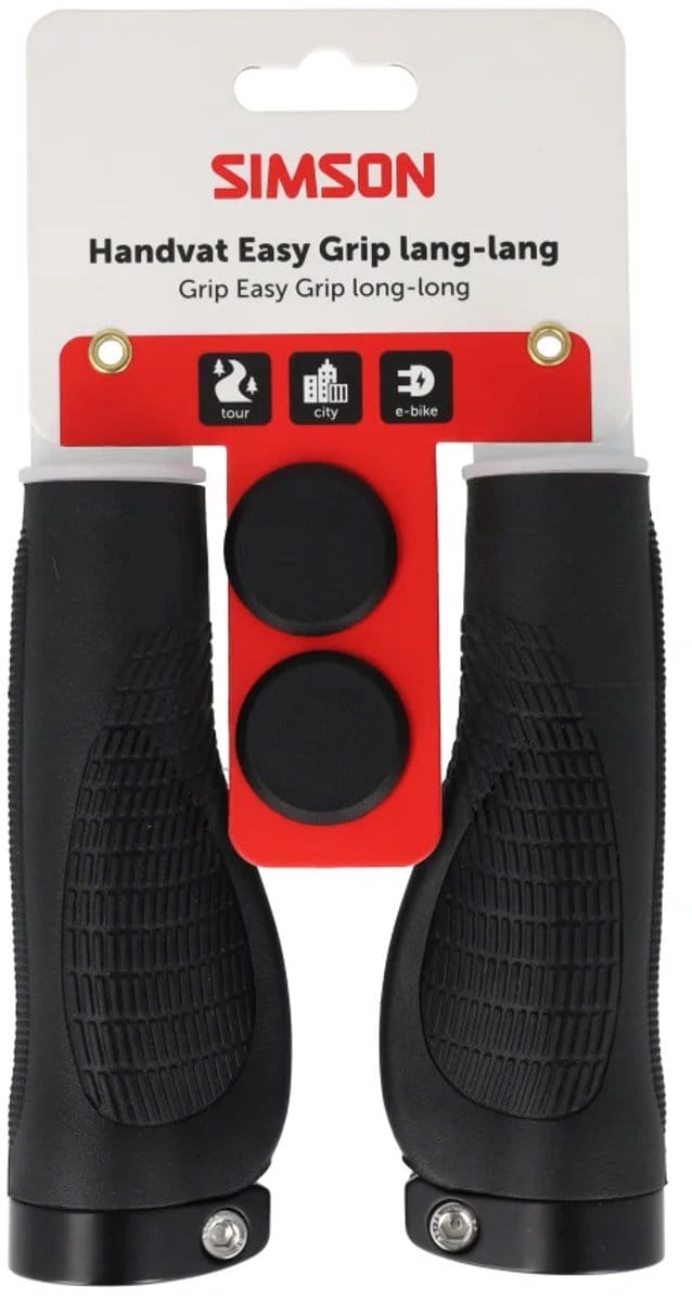 Simson Handvatten Easy Grip Zwart Lang/Lang