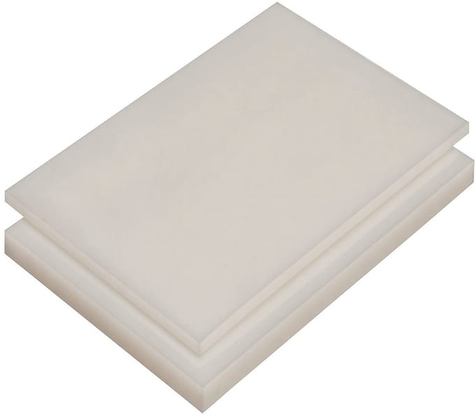HDPE Plaat Wit Natuurlijk 3 mm op Maat Gezaagd Diverse Groottes