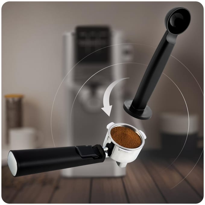 Espressomachine met portafilter 20 bar Berdsen BD-770 zilver