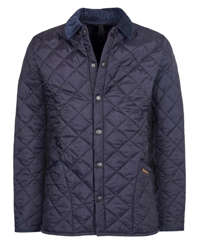 Barbour Heritage Liddesdale Quilted Jas Navy - Maat 3XL - Heren - Tussenjas