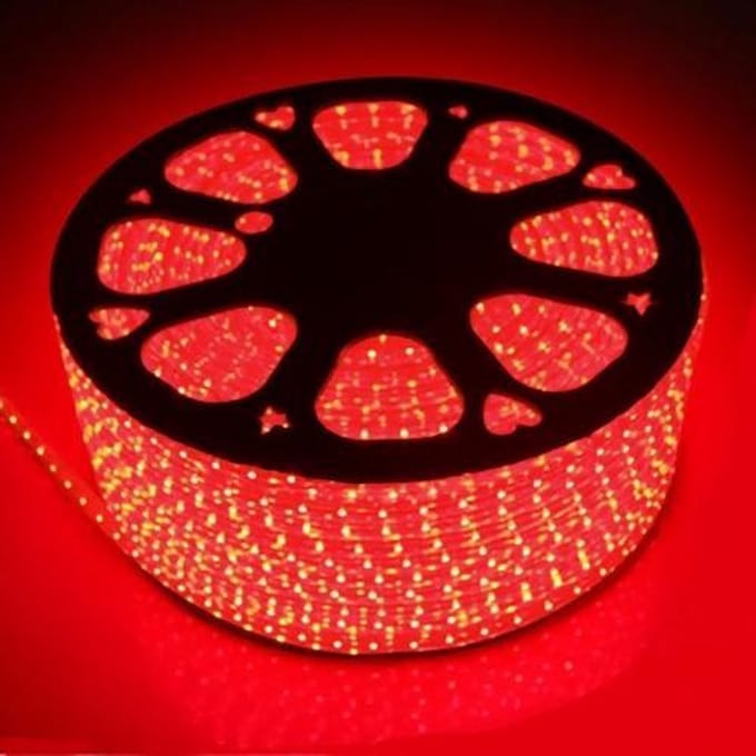 LED Strip 230V - Rood - 2 meter - IP66