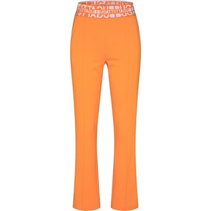 Bugatti Damen Casual broek met vouw