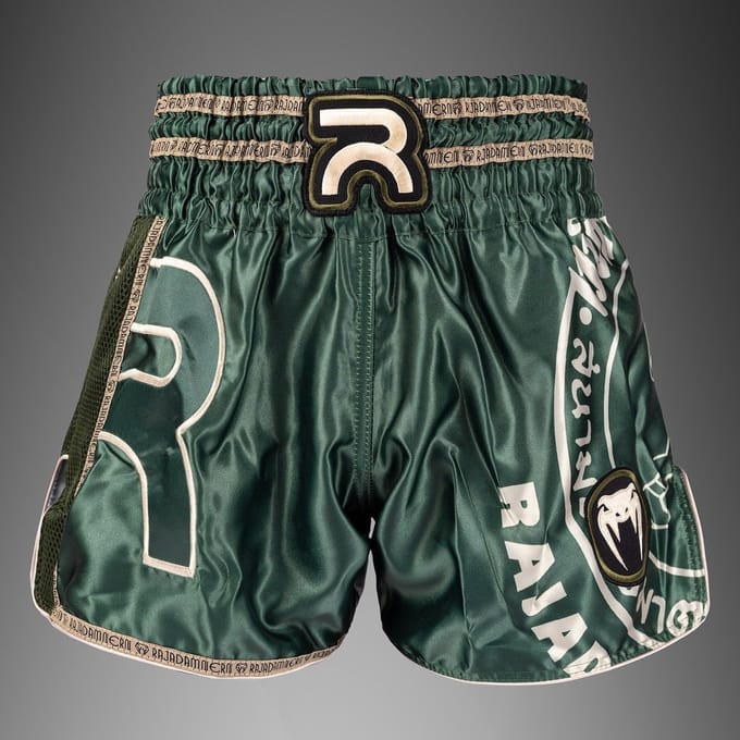 Venum x Rajadamnern Muay Thai Shorts - Leger Groen - S