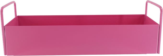Housevitamin Dienblad - Plantebak Metaal 41,5x15,5x13cm- Roze