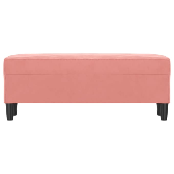 vidaXL Bankje 100x35x41 cm fluweel roze