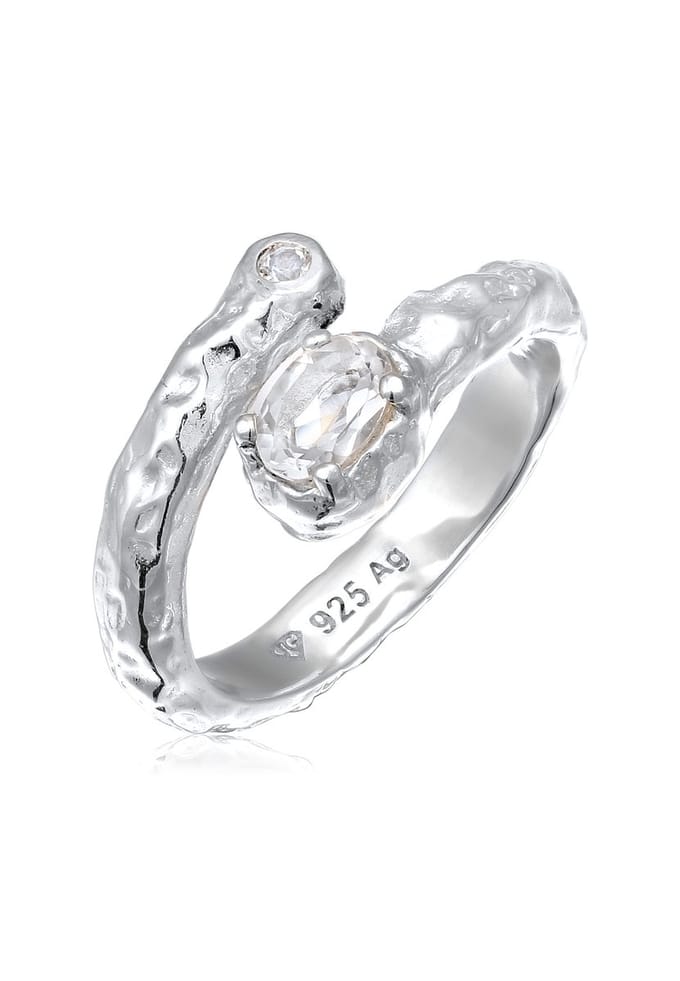 Haze & Glory - Ring - Topas Weiß 925 Sterling Silber - Dames