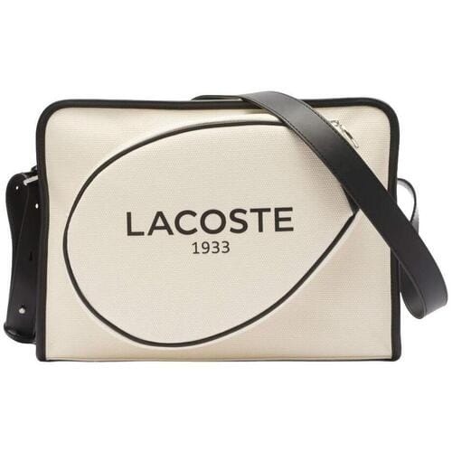 LACOSTE Schoudertas Airline Bag Natural Noir Beige