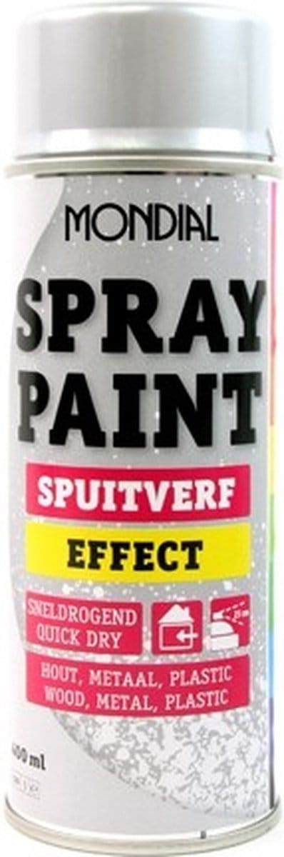 Mondial - Verf Spuitbus - Spuitlak - Effect - 400ml - Sneldrogend