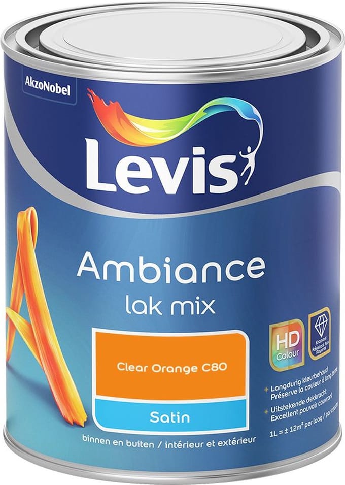Levis - Ambiance Lak Satin Mix - Clear Orange C80 - Mengverf - 1 L
