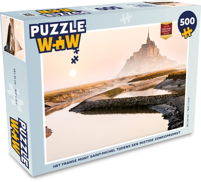 Puzzel Frankrijk - Mist - Zon - Legpuzzel - Puzzel 500 stukjes