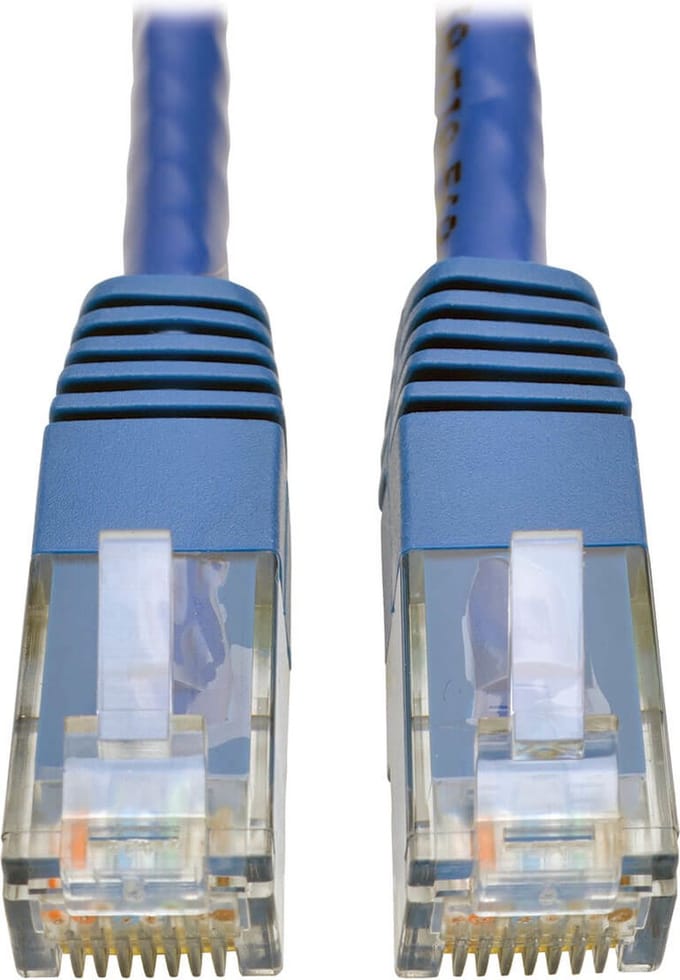 Tripp Lite CAT6, M/M, 2FT netwerkkabel 0,6096 m U/UTP (UTP) Blauw