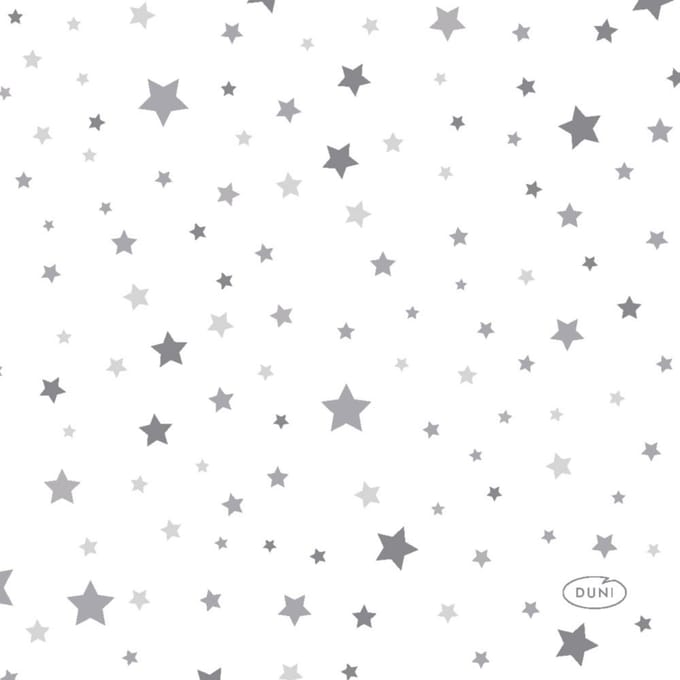 Servetten Silver Stardust 24 x 24 cm