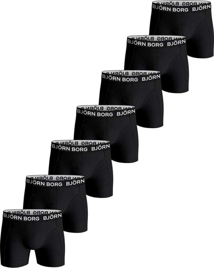 7-pack heren boxershort - Wash Bag - Rood Combi / S
