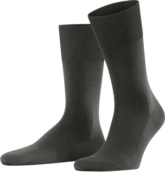 FALKE ClimaWool eenkleurig wol lyocell sokken heren bruin - maat 41-42