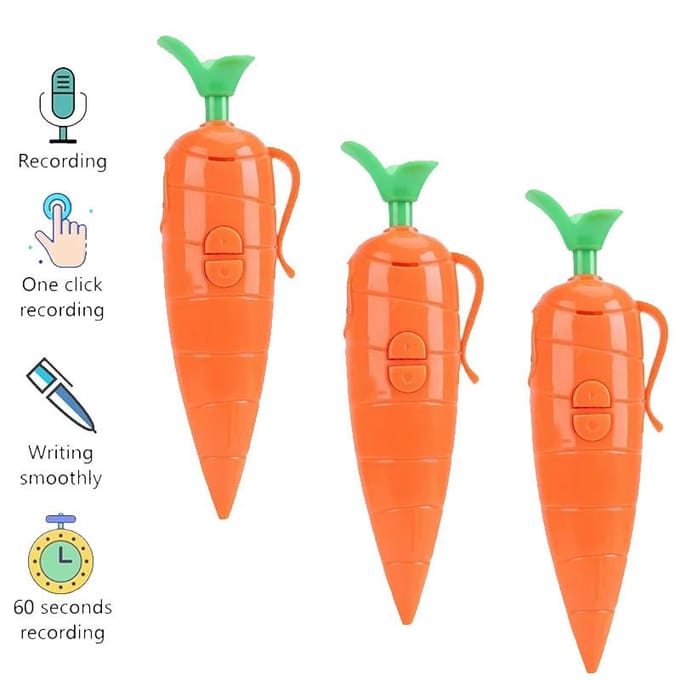 Multifunctionele Wortel Pen Kan Schrijven Graffiti Balpen Schattig Kindercadeau 3 PCS