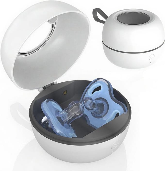 UV Reinigingsbox - Hygiëne Organizer - Kleine Items Schoon - Waterdicht Ontwerp - 10 cm - Wit
