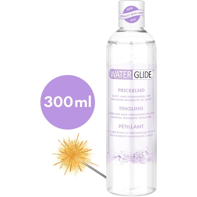 Waterglide - tintelend glijmiddel 300 ml - 300ml