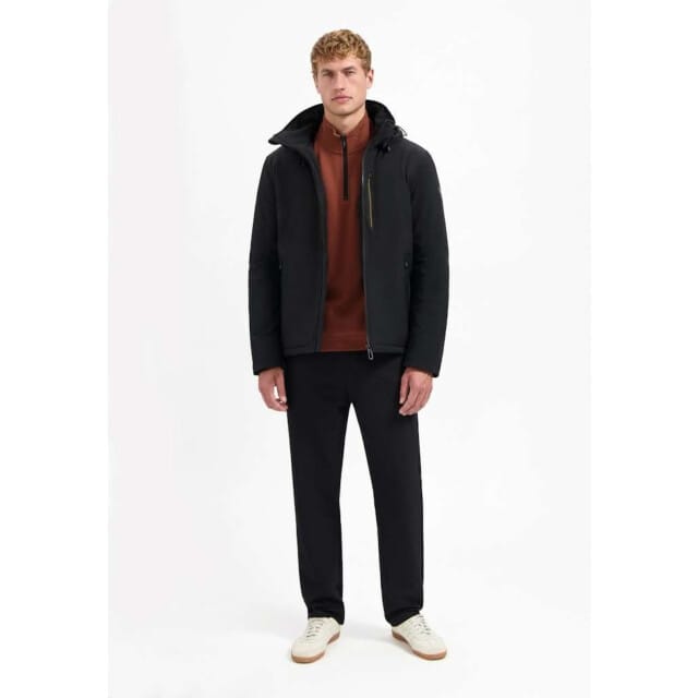 No Excess Jacket Short Fit Hooded Softshell Stretch Black Maat: S | Winterjassen Outlet | Heren | Zwart