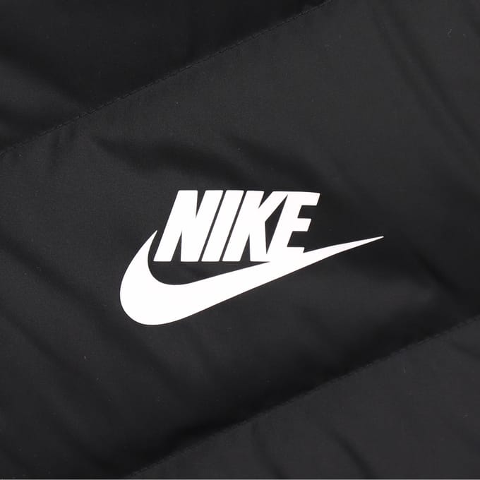 Nike Lange Donsjas met Capuchon Heren Bovenkleding Zwart AA8854-010 XL black