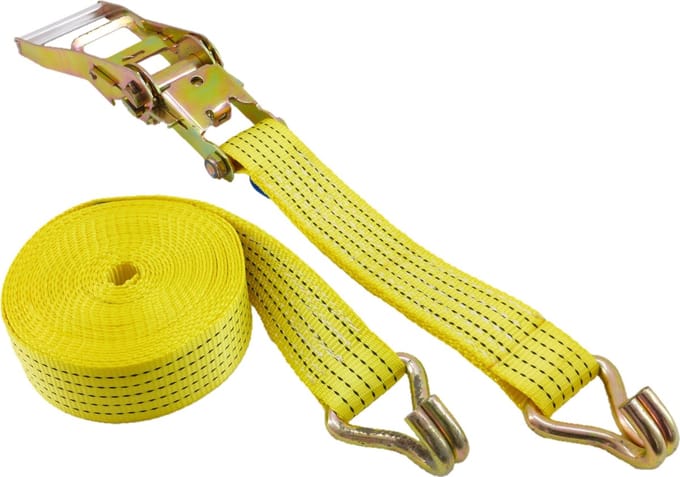 Sjorband - spanband - 9 meter - 4000 kg - 50mm - geel