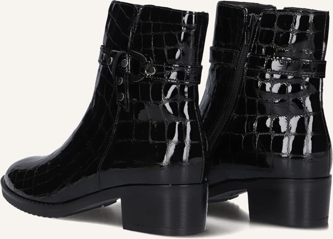 Gabor 511 Enkellaarsjes - Enkelboots met rits - Dames - Zwart - Maat 35,5