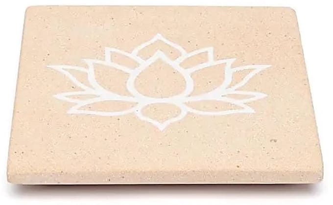 Wierookbrander lotus roze zandsteen – 10 cm x10 cm