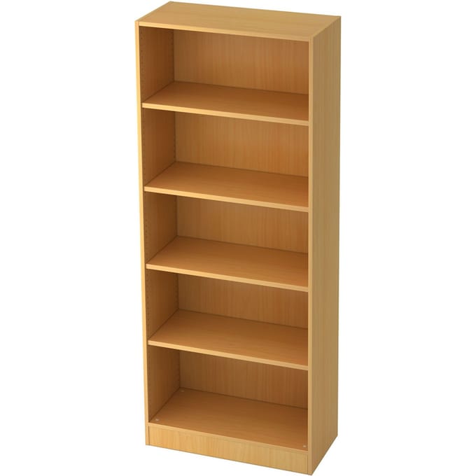 TARVIS boekenkast, B 800 x T 400 x H 2004 mm, 5 OH, beukendecor