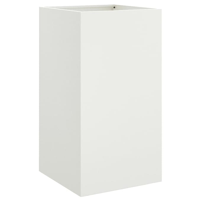 vidaXL - Plantenbak - 42x38x75 - cm - staal - wit