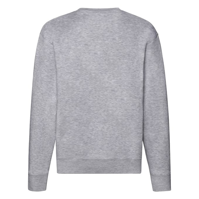 Fruit of the Loom Heren Premium Ingelegd Sweatshirt (Heide Grijs)