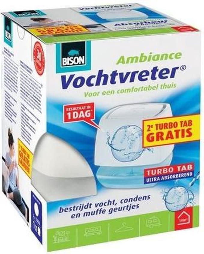 Bison vochtvreter ambiance - 100 gram (inclusief gratis turbo tab navulling)