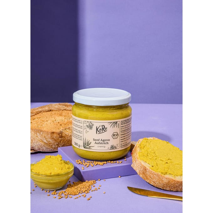 Bio agave-mosterdspread 380 g