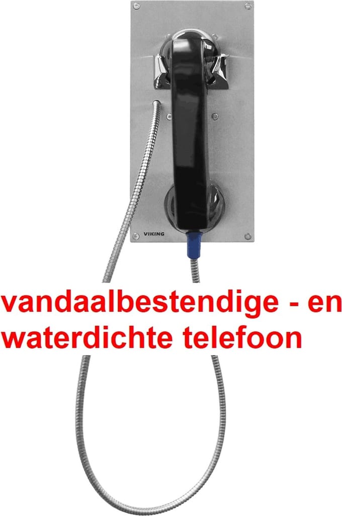Viking Electronics analoge telefoon - VANDAALBESTENDIG - WATERDICHT - 50-1801 + 55-0040