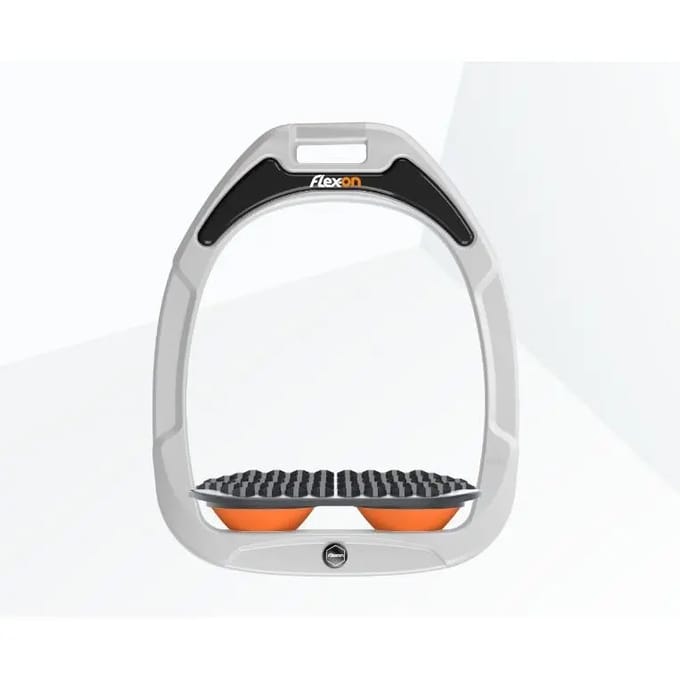 Endurance stijgbeugels Wit/Grijs/Oranje Flex-On Green Composite