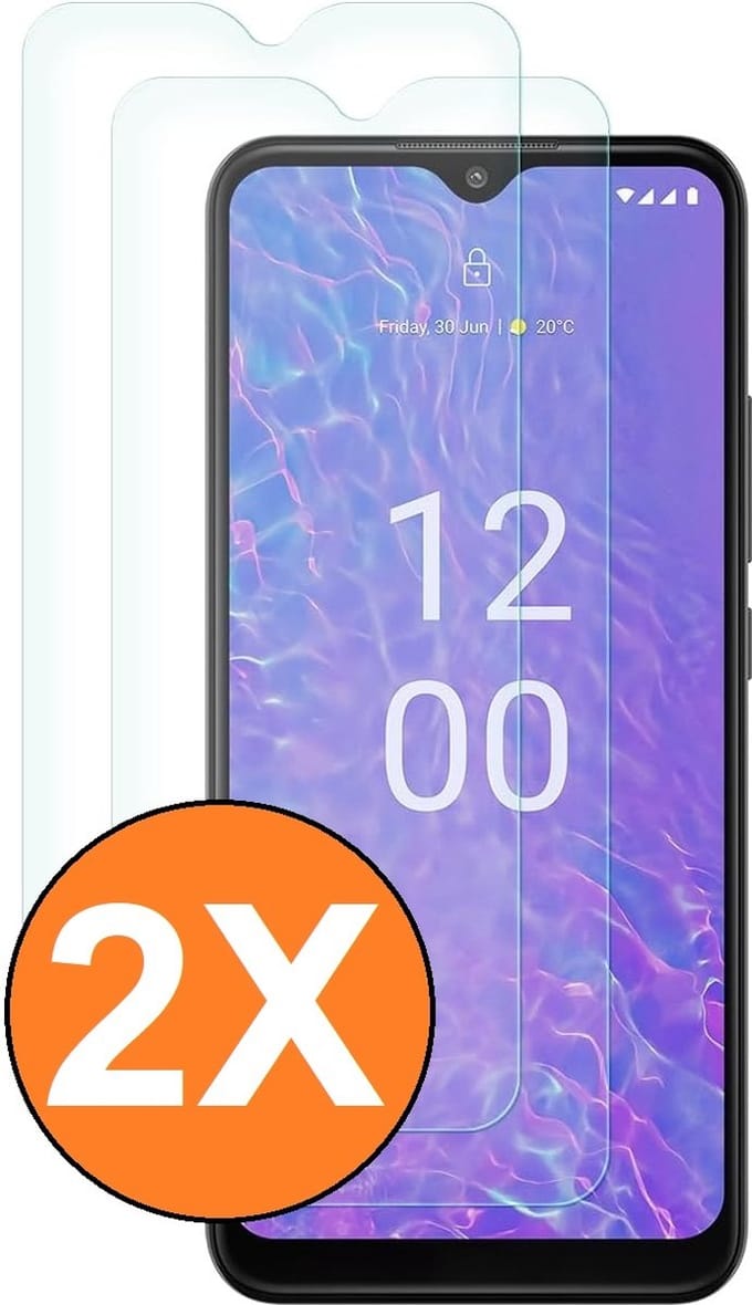 Screenprotector geschikt voor Nokia C210 - gehard Glas Tempered Glass - 2 Stuks