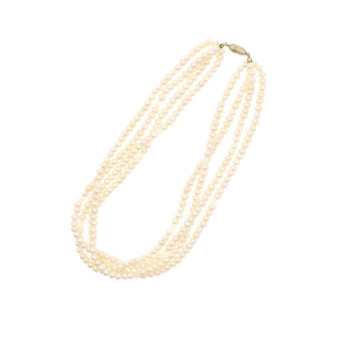 Behave - Dames Parel Ketting Zoetwaterparels - Mode Statement Ketting - Nikkelvrij