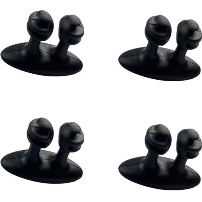Auto Dashboard Telefoon Oplader Kabel Manager Haak Koptelefoon Lijn Organizer Sluiting Klem Houder Auto Interieur Accessoires 4pc black