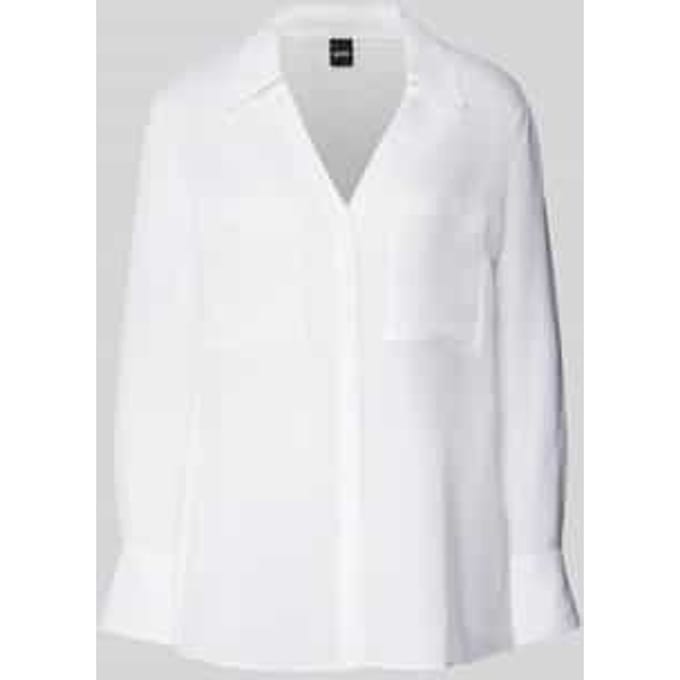 Regular fit blouse van een mix van viscose en linnen, model 'Bosala'