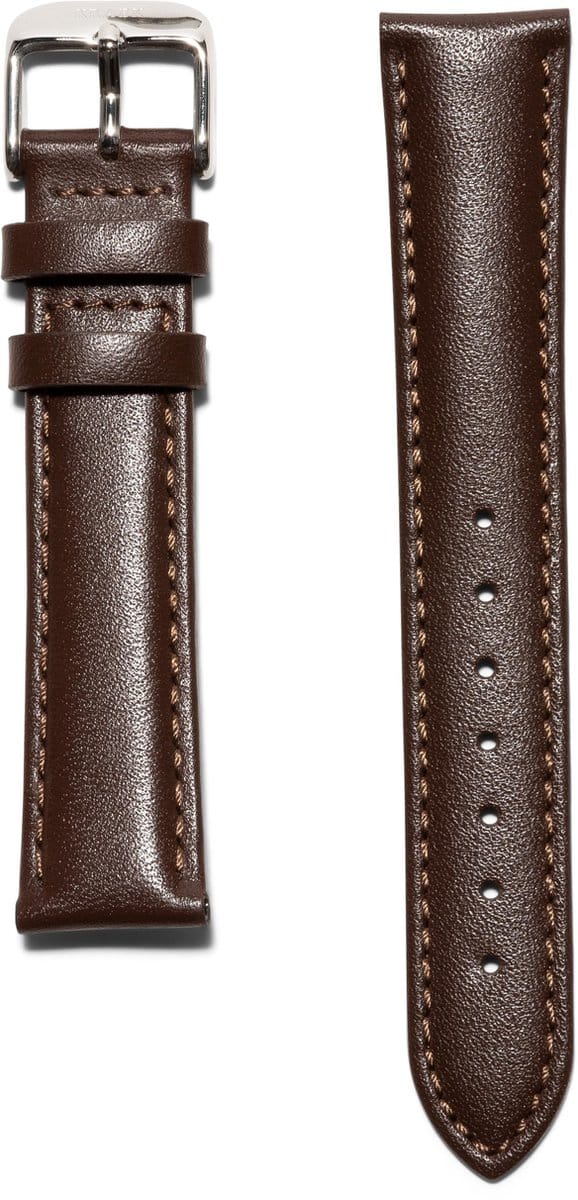 KRAEK Bruin Zilver - horlogebandje met quick release - 18 mm bandje - Easy click
