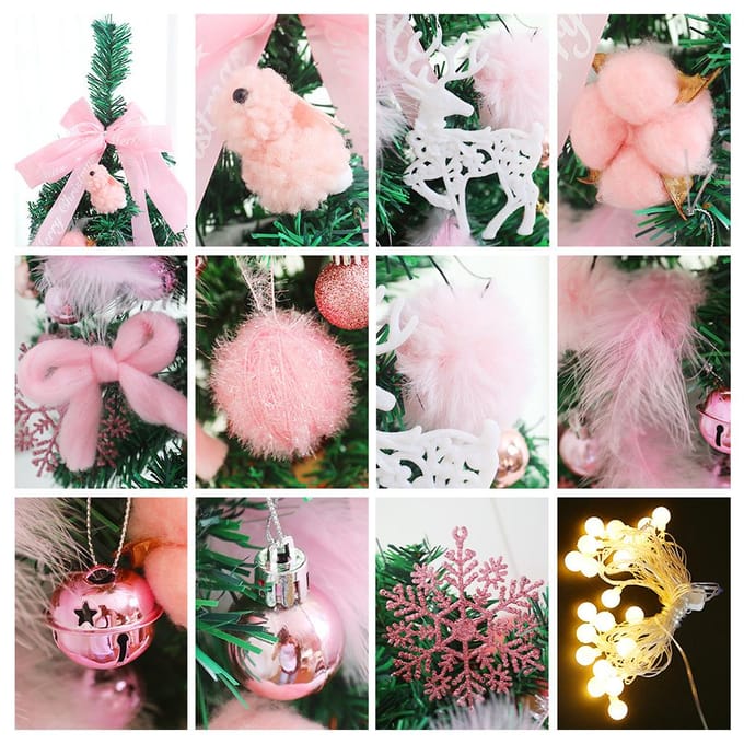 Inches Mini Kerstbomen Batterij-aangedreven Kunstmatige Prelit Tafelblad Kerstboom met String With String Light wit