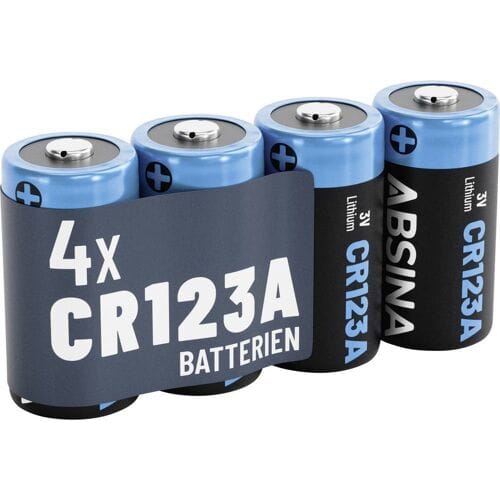 Absina CR123A Speciale batterij Lithium 1300 3 V 4 stuk(s)