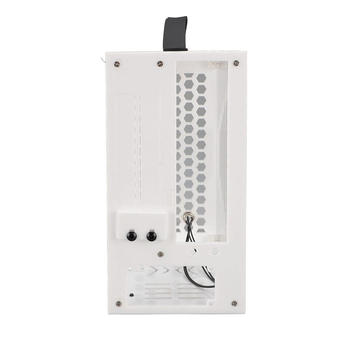 23x20.5x12cm Miniatuur ITX PC Behuizing Transparante Acryl PC Behuizing Draagbare DIY Desktop Computerbehuizing 360 zwart