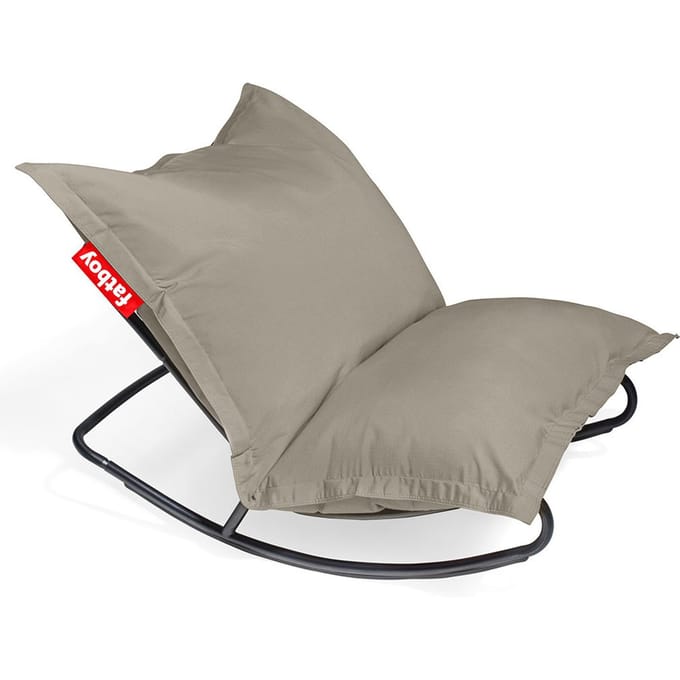 fatboy Rock 'N Roll + Original zitzak voor buiten - Grey Taupe - Black