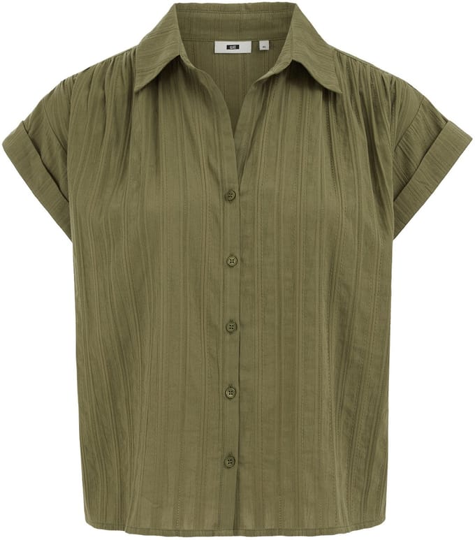 WE Fashion Dames blouse met structuur - Curve